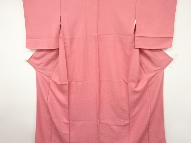 未使用品　氷割れ模様織出し色無地着物